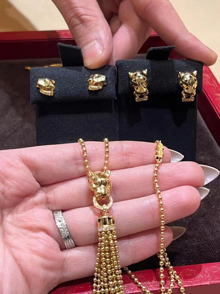 KDY-N7424121 leopard head bite ring pendant