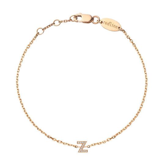 HS-62834 Letter Z small red rope bracelet
