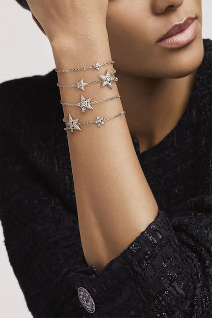 XNE-J12128 five-pointed star diamond bracelet and necklace two-wear model