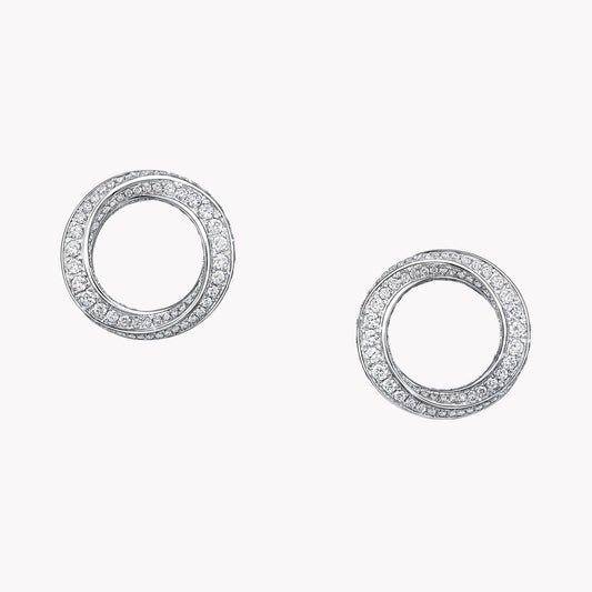 GLF- RGE1239 spiral twisted hoop earrings