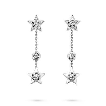 XNE-J12440 star earrings can be worn in different ways