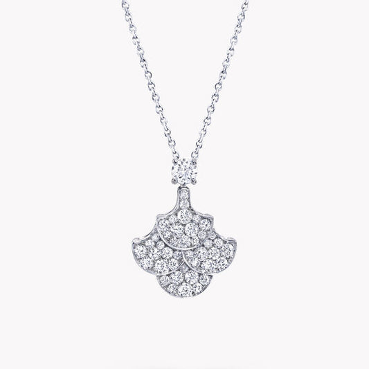 GLF-RGP384 full diamond fan pendant