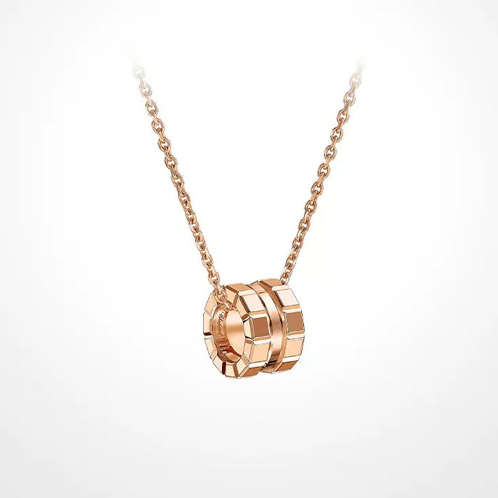 XB-797005-5001 small plaid light gold pendant