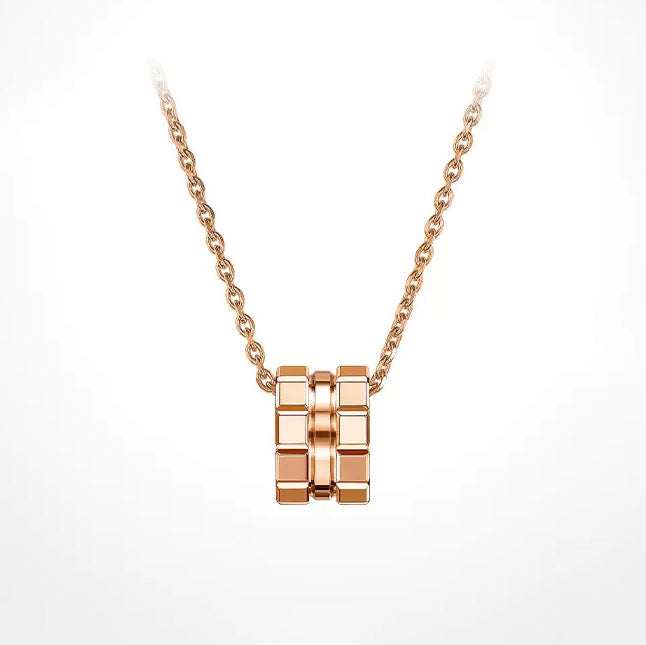 XB-797005-5001 small plaid light gold pendant