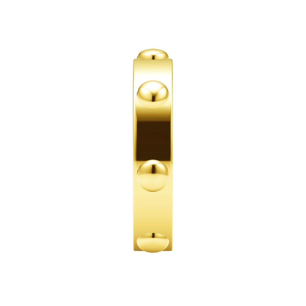 LV-Q58813 4.35mm mixed small round wave body bar ring