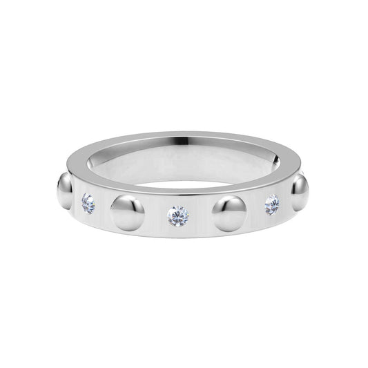 LV-Q98578 4.4mm small round bead straight arm ring