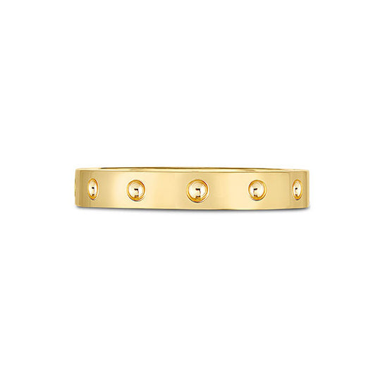 LV-Q74310 4.4MM small round bead straight bar ring