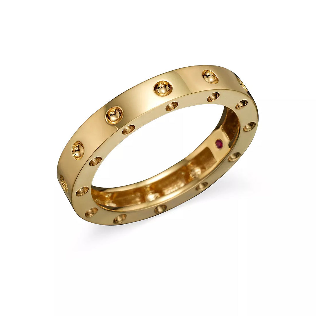 LV-Q74310 4.4MM small round bead straight bar ring