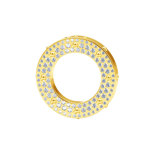 LV-Q97792 25MM small round bead full diamond ring pendant
