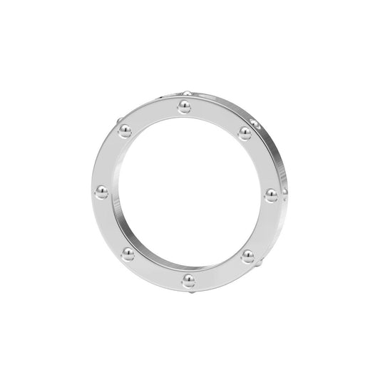 LV-Q68244 25MM light gold small round bead ring pendant