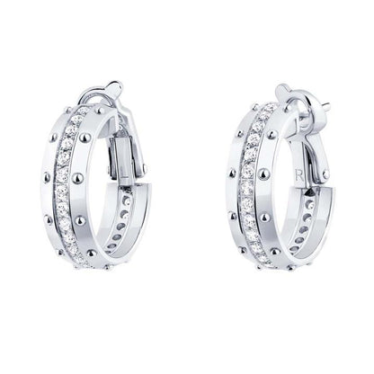 LV-Q96250 small round bead hoop clip earrings