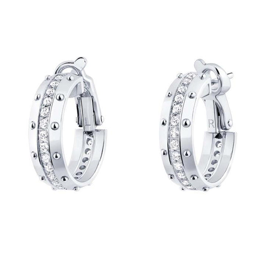 LV-Q96250 small round bead hoop clip earrings