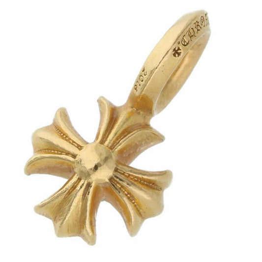 KLX-231012 8MM light gold cross pendant