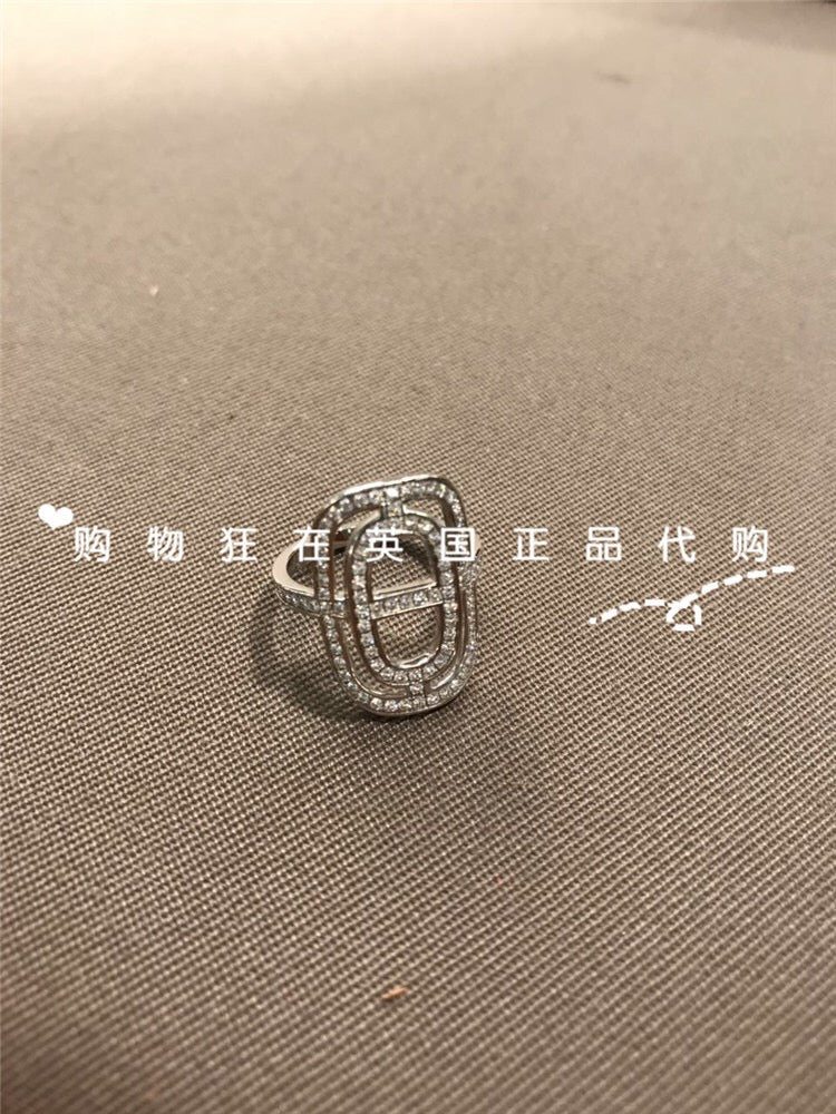 爱H仕-H467299B满钻中字围石戒指17#