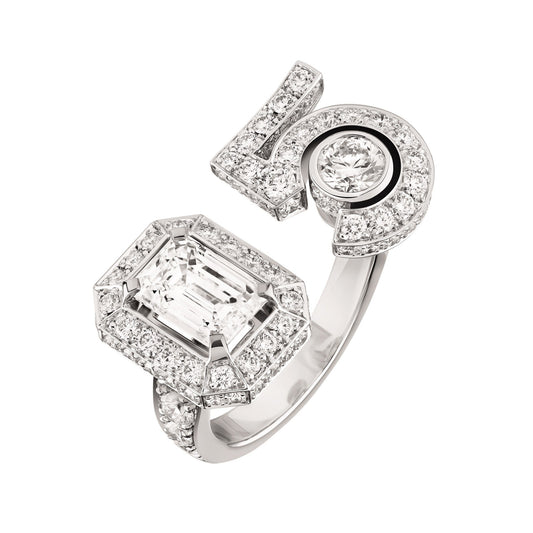 XNE-129651 octagonal stone five-number ring 14#