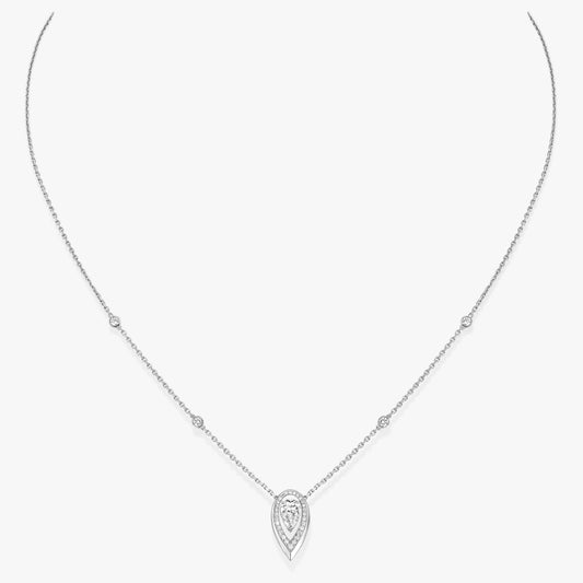 MSK-13239 water drop pear-shaped stone bolt chain pendant necklace