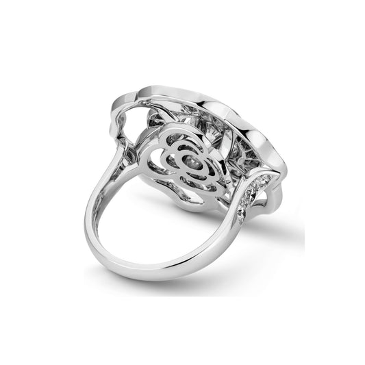 XNE-J12369 wave body camellia ring
