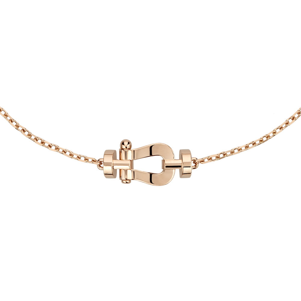 FLD-6B1141 Extra small light gold horseshoe rope bracelet guest version