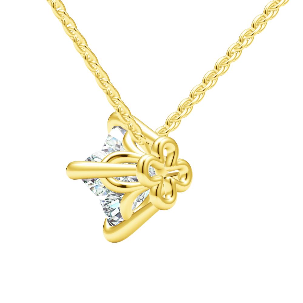 LV-Q07650 Cross Four-clawed Eagle Claw Four-leaf Clover Tie Chain Pendant Necklace