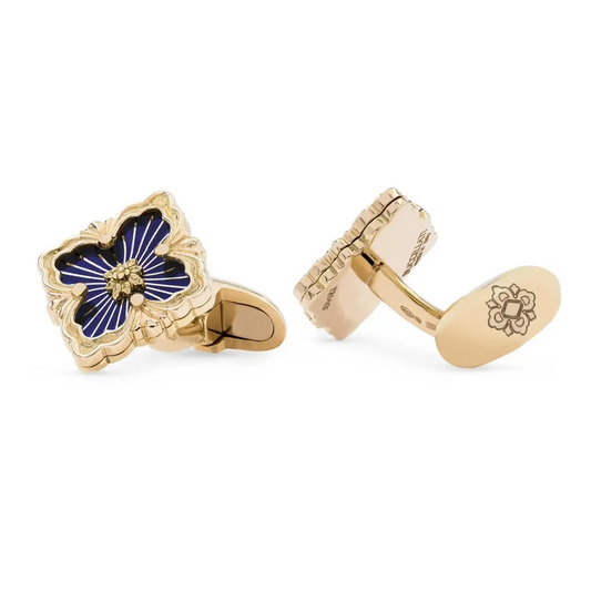 BQLT-JAUCUF018019 European style four-leaf clover enamel cufflinks