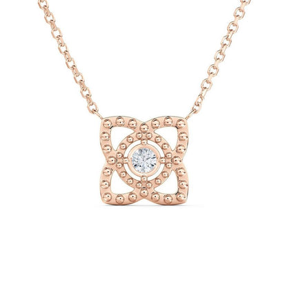 DBES-N103517 bead bead bead plum blossom lotus bolt chain pendant necklace