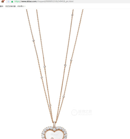 XB-79A049-1001 claw-set heart-shaped surrounding stone pendant