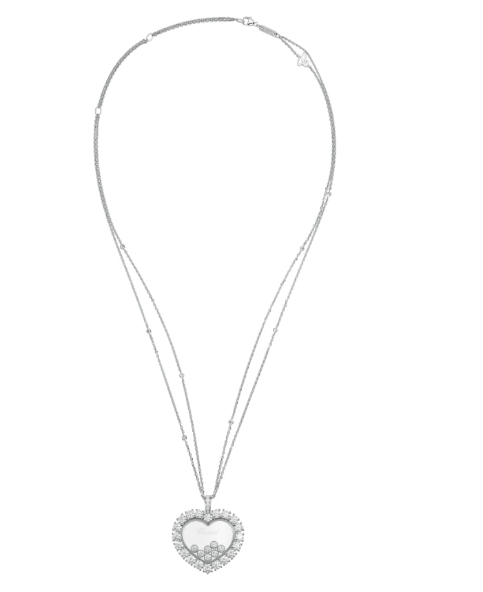 XB-79A049-1001 claw-set heart-shaped surrounding stone pendant