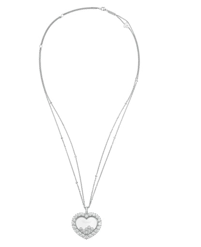 XB-79A049-1001 claw-set heart-shaped surrounding stone pendant