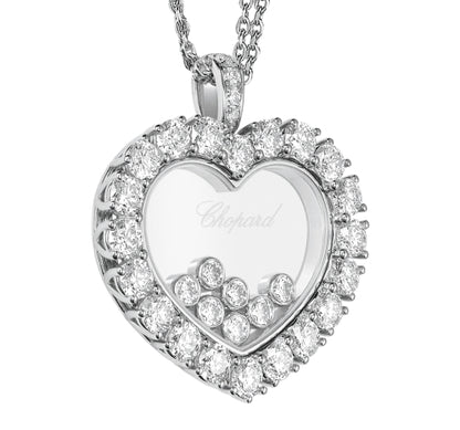 XB-79A049-1001 claw-set heart-shaped surrounding stone pendant