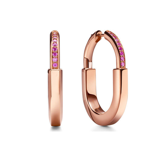 TIF-73965934 medium thick love lock twist lock earrings