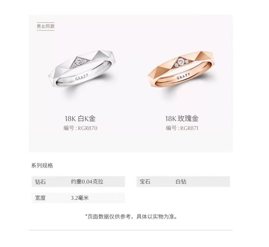 GLF-RGR871 3.2mm wide triangular shaped noodle ring