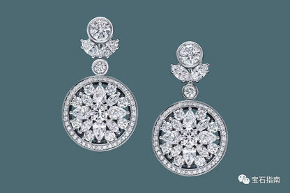 HW-824824 water drop horse eye rotating double-sided colorful treasure earrings disc earrings