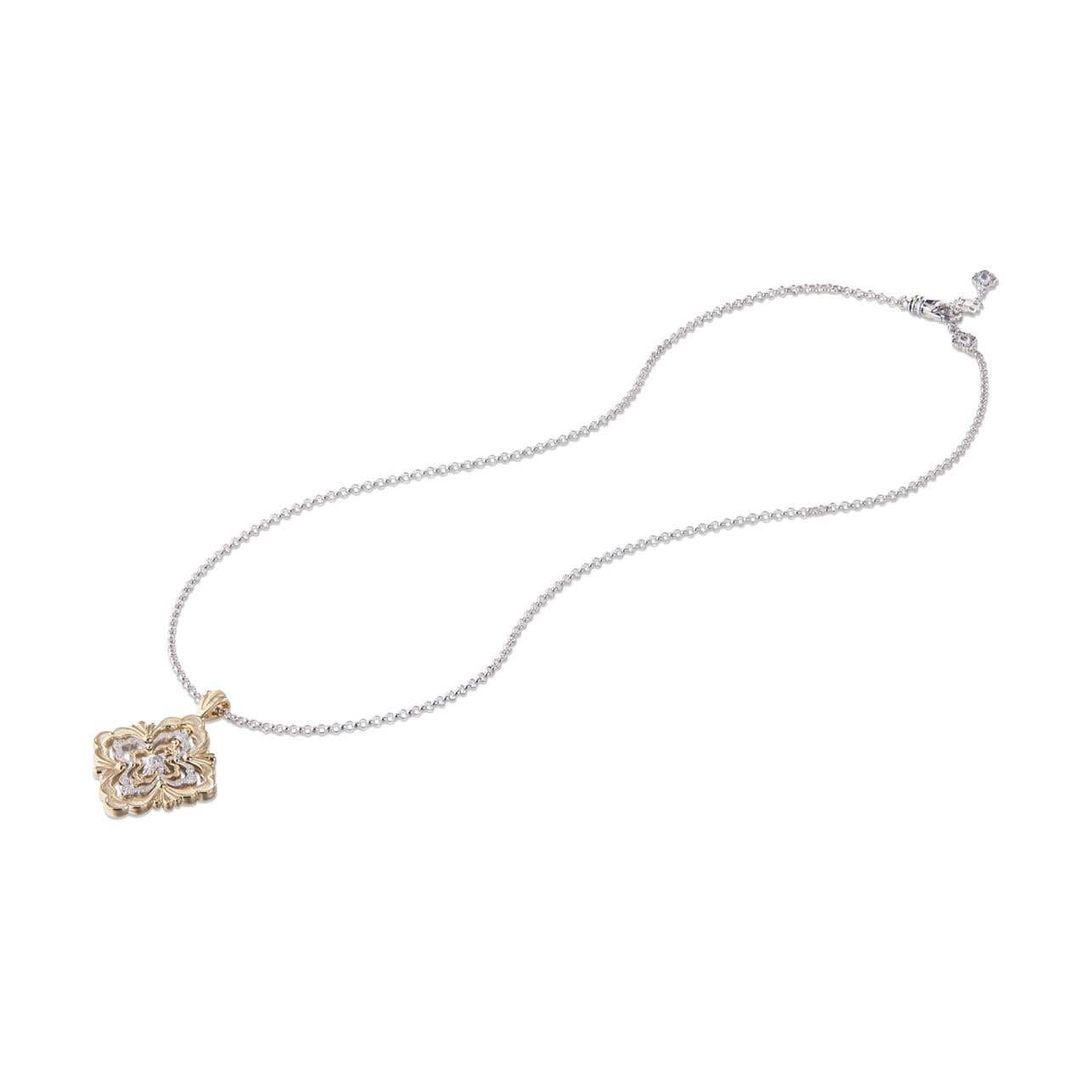BQLT-JAUPEN022324 European style pendant four-leaf clover three-layer middle movable pendant