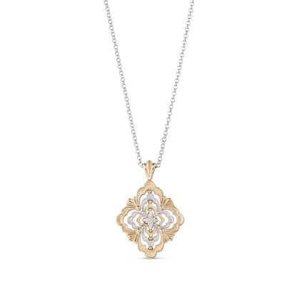 BQLT-JAUPEN022324 European style pendant four-leaf clover three-layer middle movable pendant