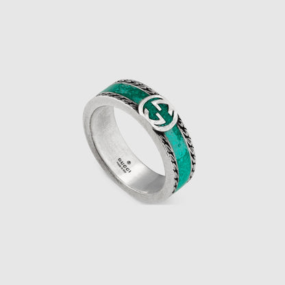 GC-645573 Letter GG letter enamel bar ring