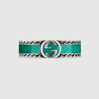 GC-645573 Letter GG letter enamel bar ring