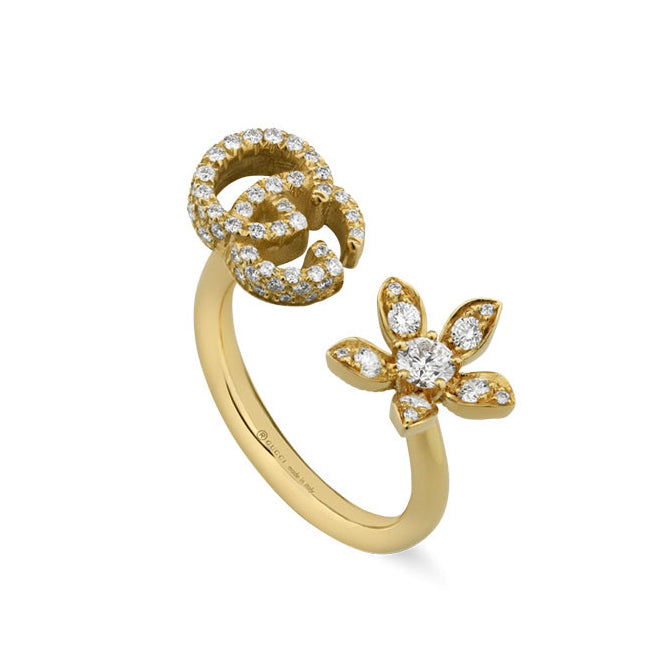 GC-582019 Double G Flower Open Ring