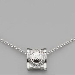 GC-428595 Double G round stone pendant