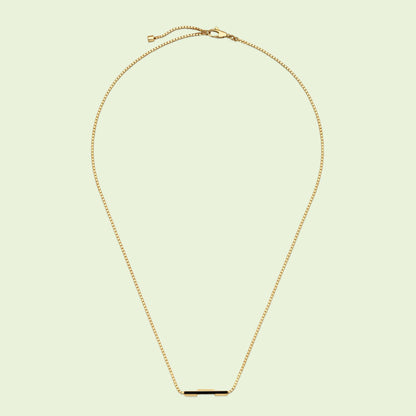 GC-702332 toothed agate trapezoid block tether pendant necklace