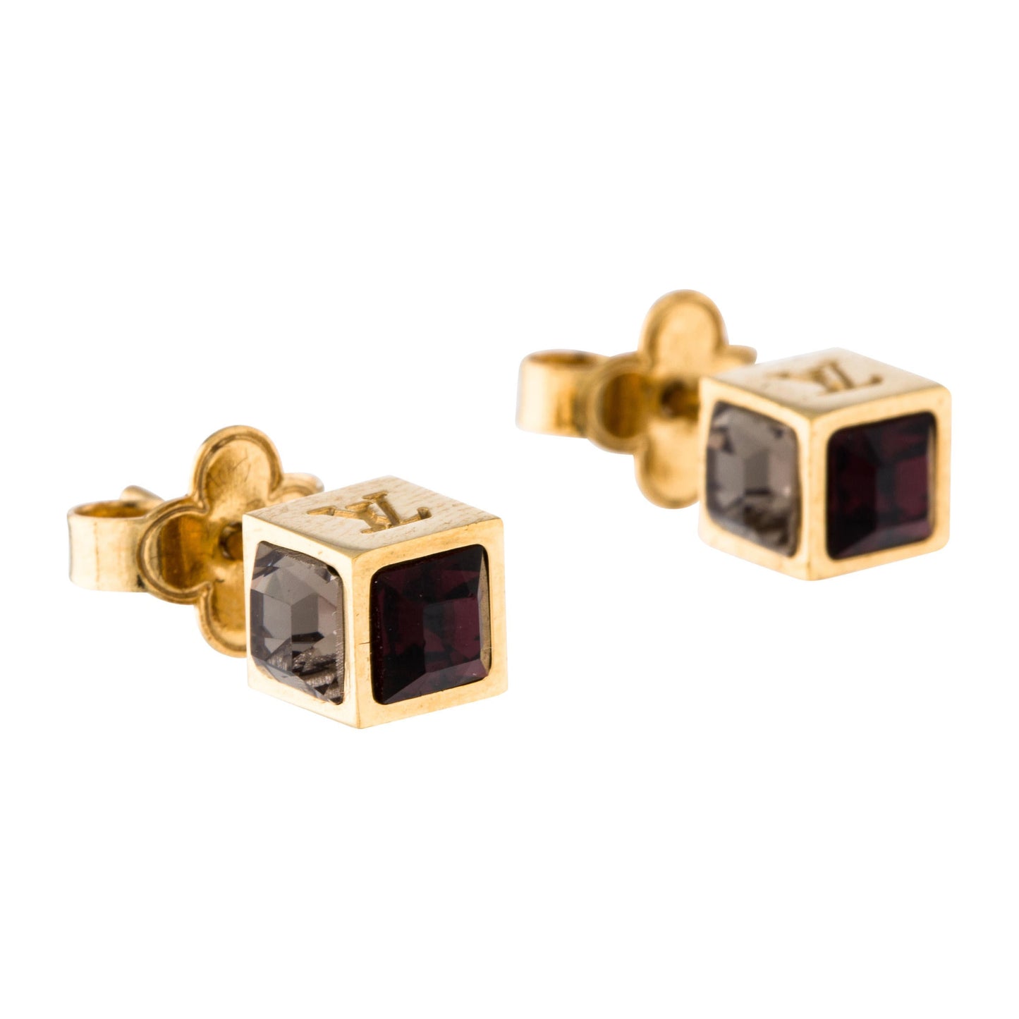 LV-Q72502 Square Letter Stud Earrings