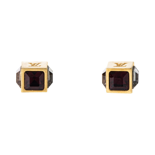 LV-Q72502 Square Letter Stud Earrings