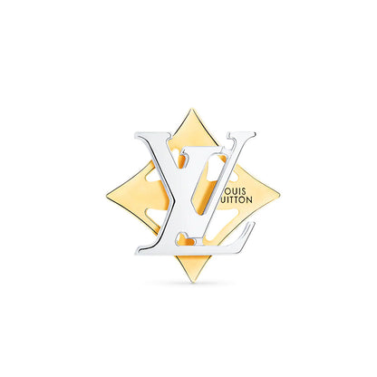 LV-Q06171双面四叶草字母logo耳钉