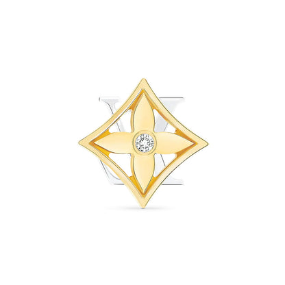 LV-Q06171双面四叶草字母logo耳钉