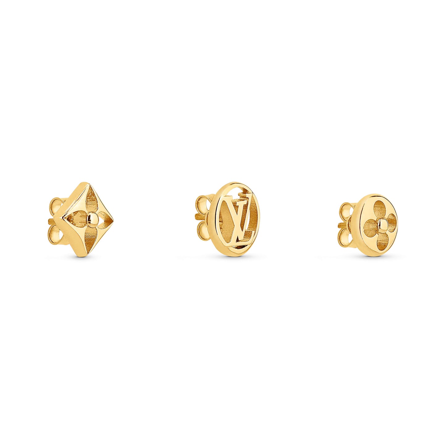 LV-M00395 letters LV hollow LOGO plum blossom dart earrings