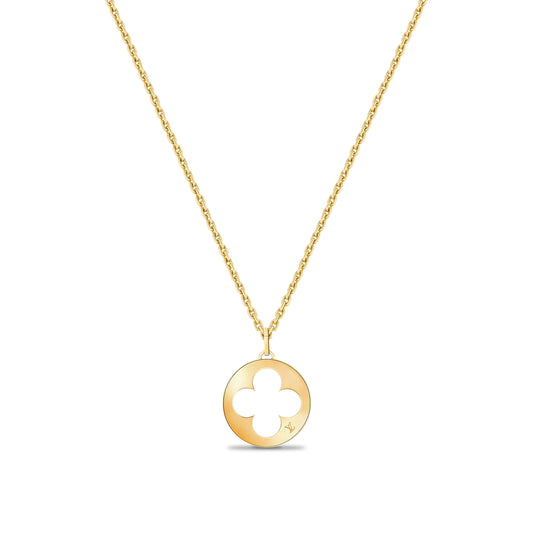 LV-Q93823 24mm wide Passepartout four-leaf clover pendant