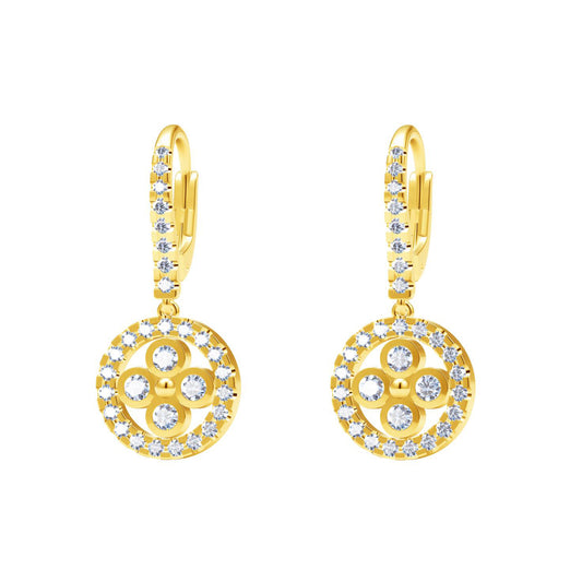 LV-Q99469 plum blossom flying mark earrings-4