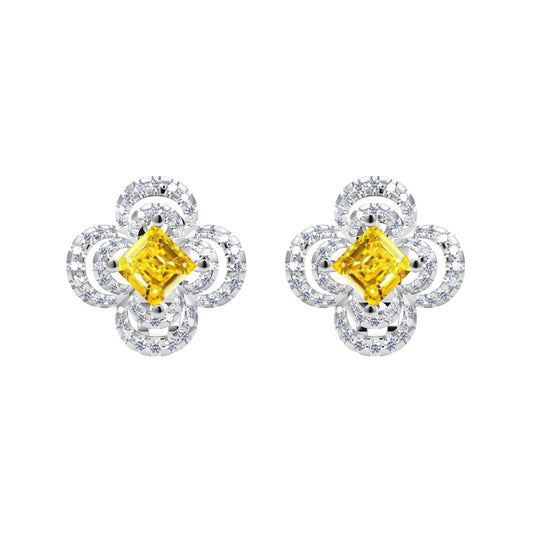 LV-Q13048 plum blossom flying mark earrings-2