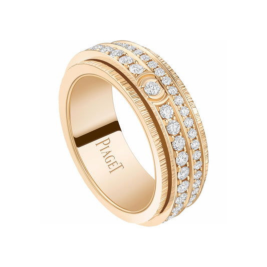 BJ-G34P4K00 7.5mm wide flat bark pattern rotating ring