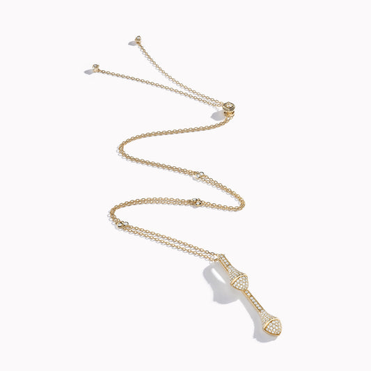 ML-CLEO-N70 activity full diamond hammer chain pendant necklace