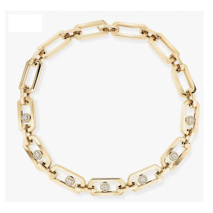 MSK-13080 Extra Large Moving Diamond Necklace